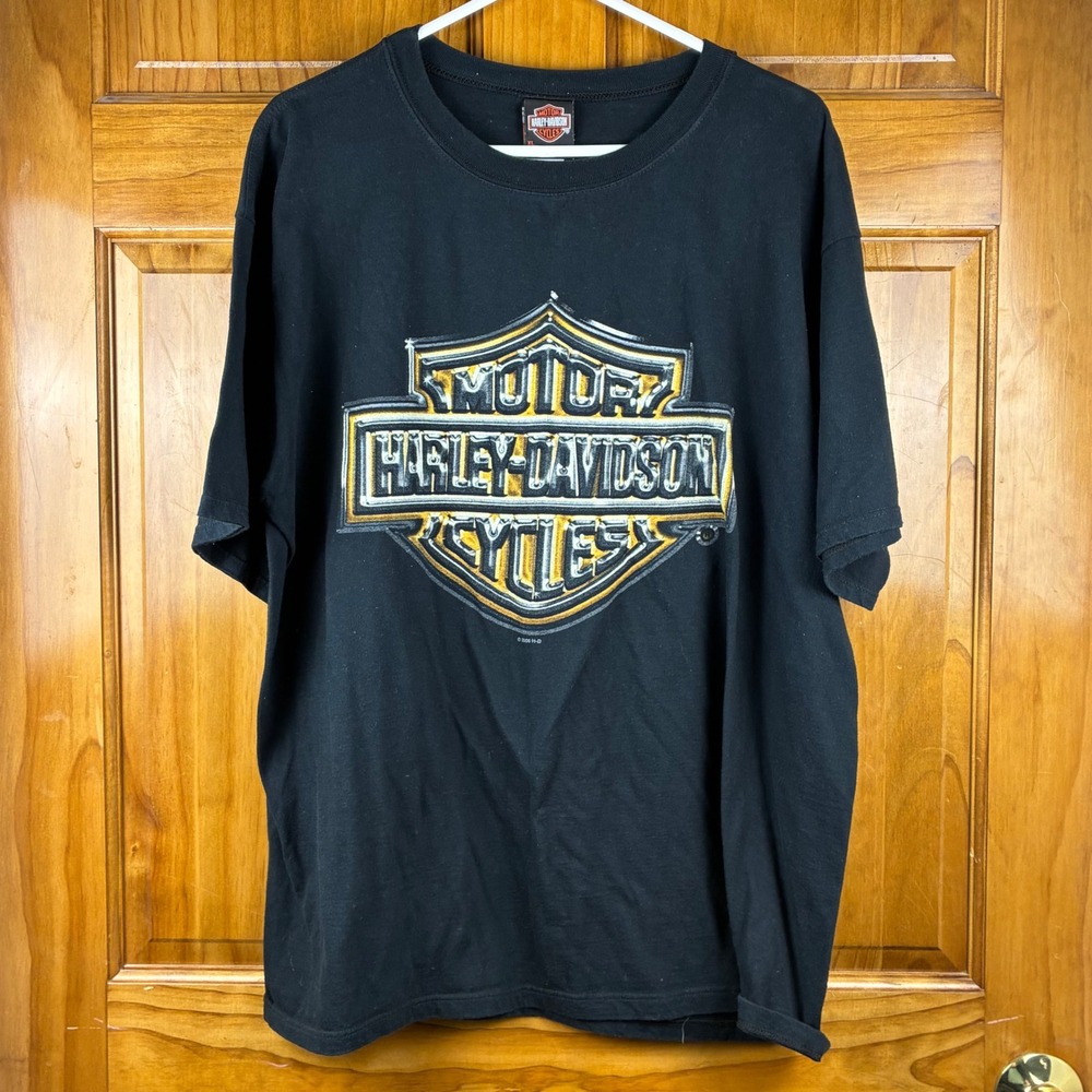 Harley-Davidson St Croix US Virgin Islands Black Graphic T-Shirt XL 2000s Biker